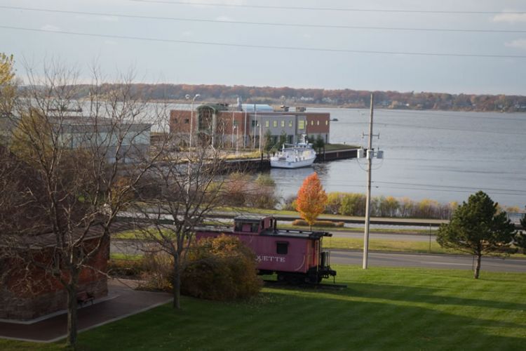 Train & Muskegon Lake